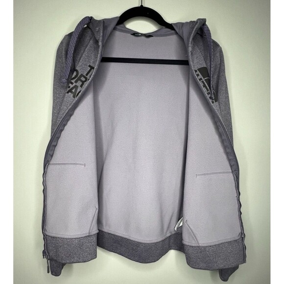 The North Face Full Zip Womens Purple Big Logo Jacket Sz Medium - Picture 6 of 9